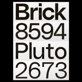 A modern typographic poster featuring bold, black sans-serif text on a white background. The words 