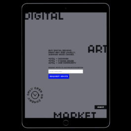 Digital Art Market by Design Calendar Filippos Fragkogiannis