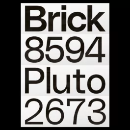 A modern typographic poster featuring bold, black sans-serif text on a white background. The words 