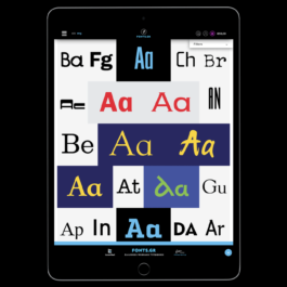 A tablet screen displaying the 