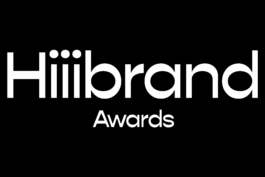 Logo for the Hiiibrand Awards displayed on a solid black background. The word 