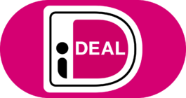 The logo of iDEAL, a popular online payment system in the Netherlands. The logo features a bold, stylized capital letter 