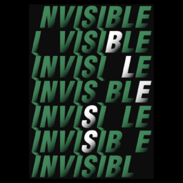 A graphic poster with the word 