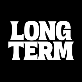 A bold, high-contrast typographic design featuring the words 