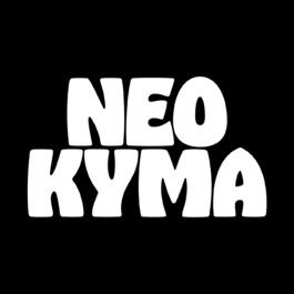 Bold, playful white text reading 