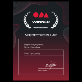 Online Design Awards Winner Certificate Filippos Fragkogiannis