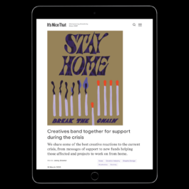 An iPad screen displays an article from 